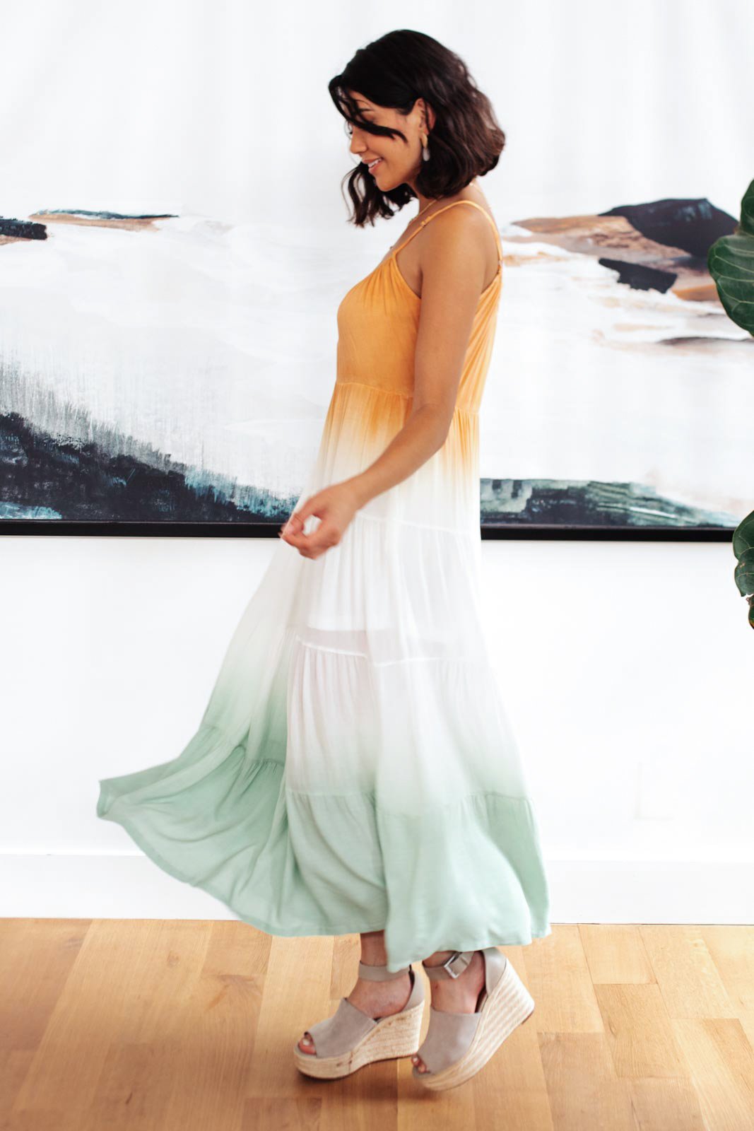 Ombré Skies Tiered Dress