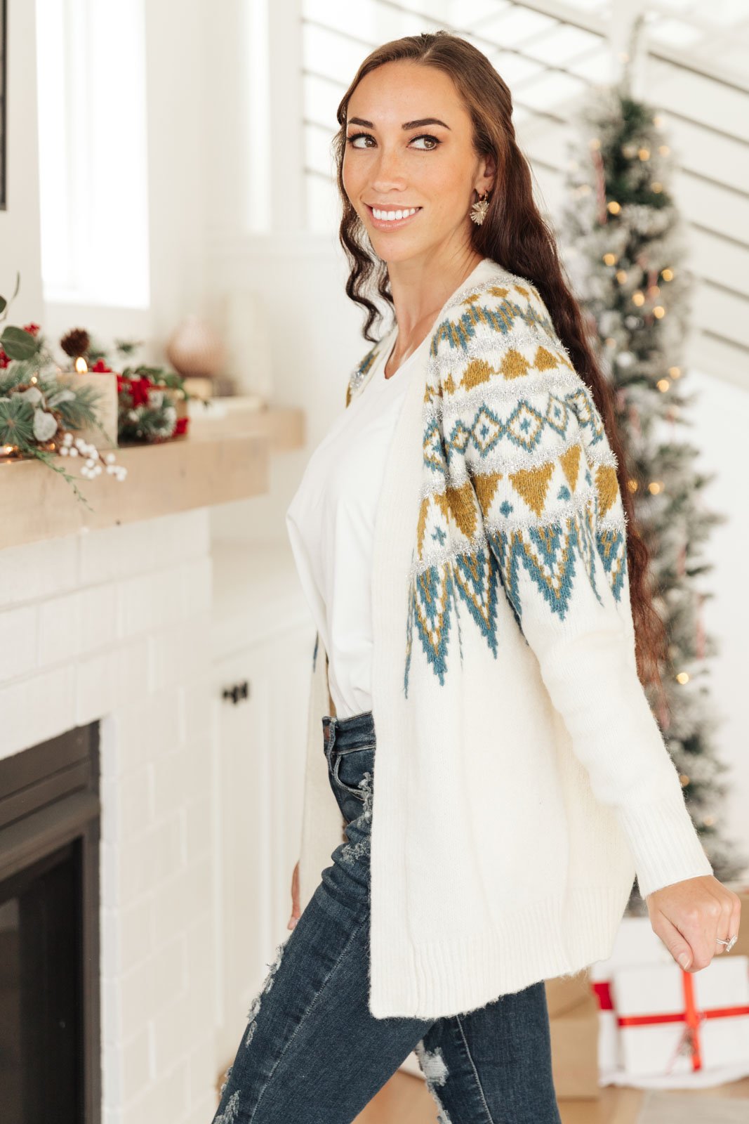 DOORBUSTER Oslo Knit Cardigan in Ivory