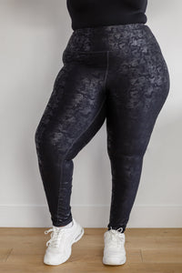 Perfect Fit Black Foil Leggings