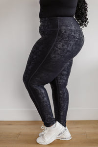 Perfect Fit Black Foil Leggings