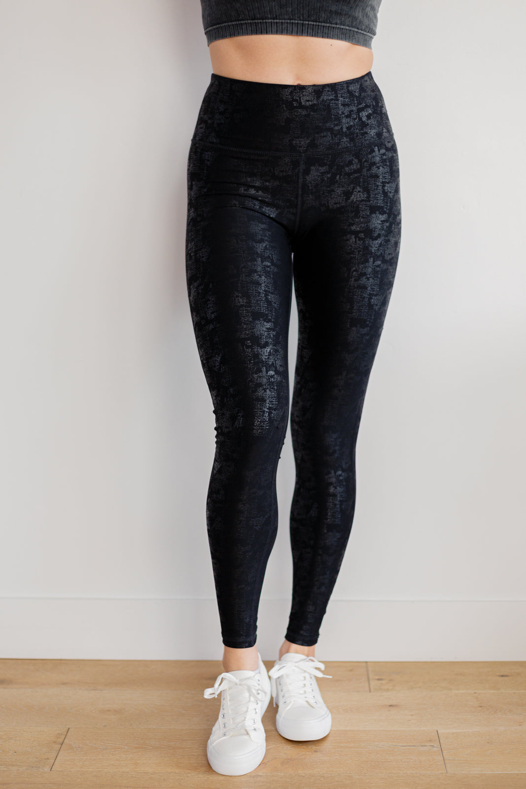 Perfect Fit Black Foil Leggings