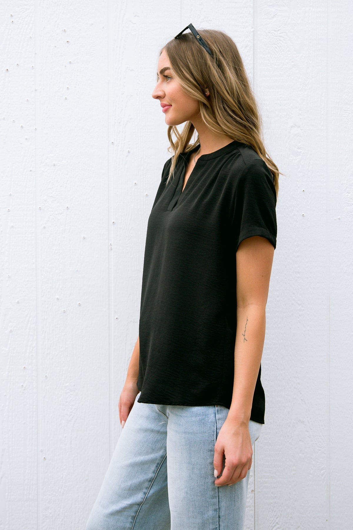 Pleasant Surprise Top In Black