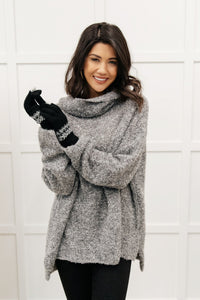Popcorn And A Movie Sweater in Gray