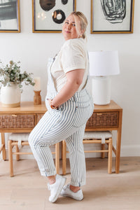 Railroad Stripe Overalls