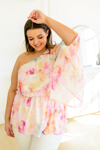 Rosaline Floral Peplum Blouse