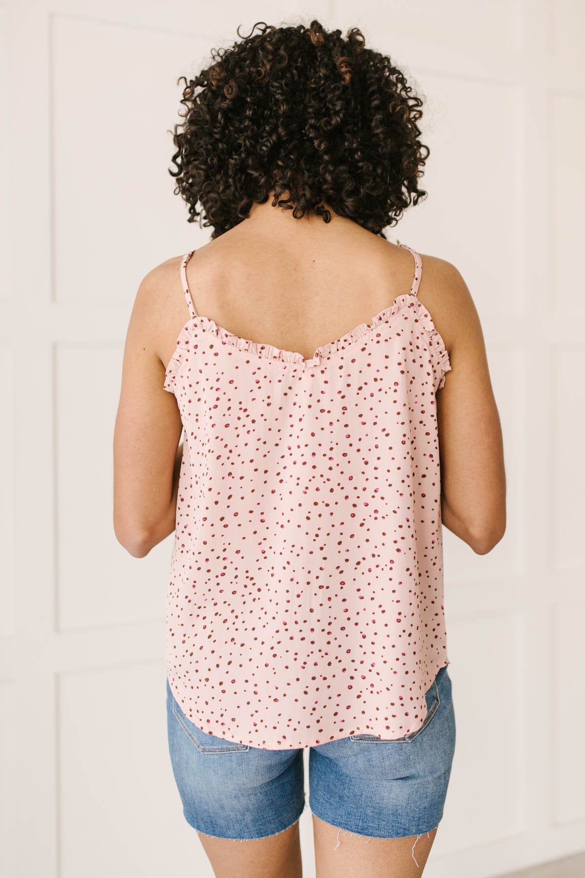 Ruffles & Dots Camisole In Pink