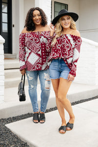 Runaway Top in Burgundy