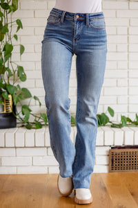 Sabrina Raw Hem Bootcut Jeans