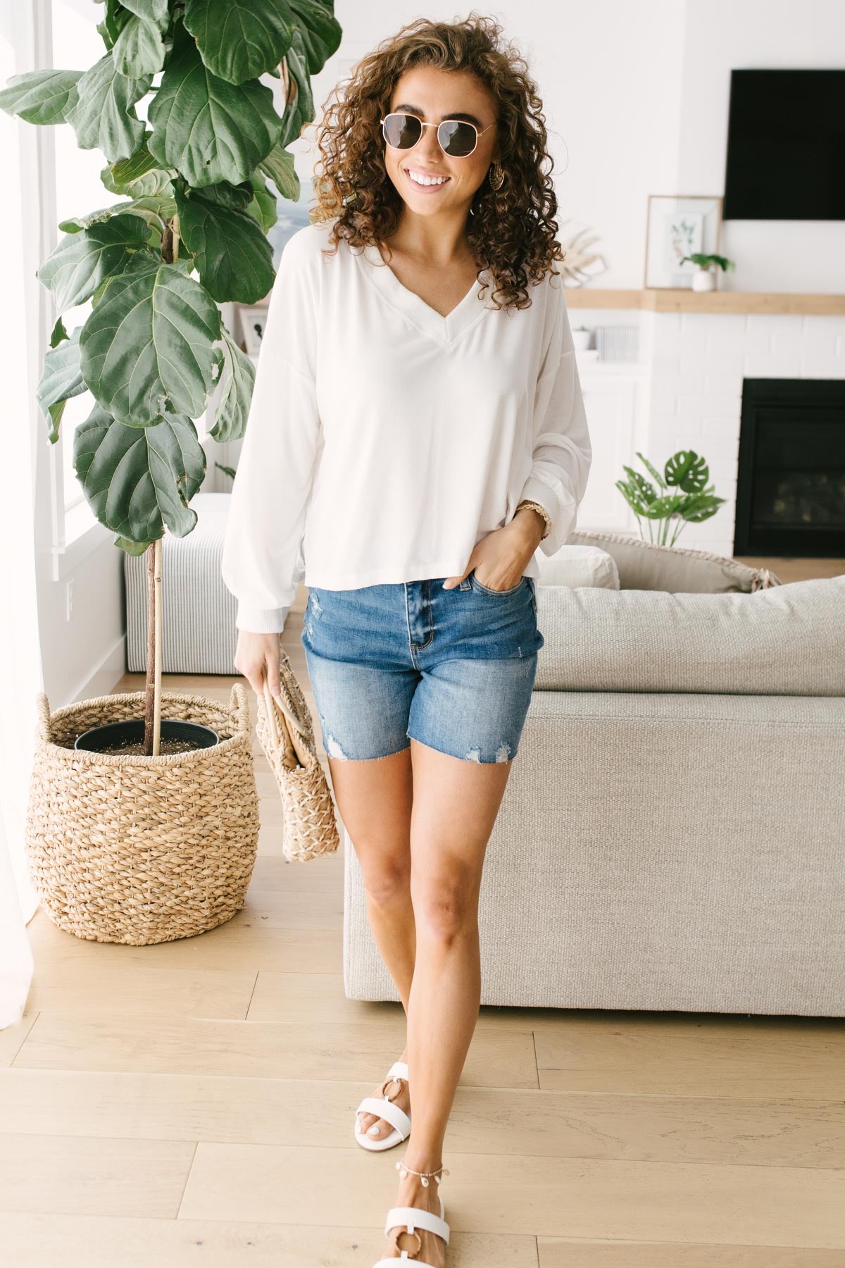 Sail Away V-neck Sweater