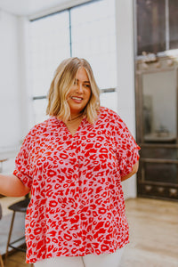 Sassy & Sophisticated Animal Print Blouse