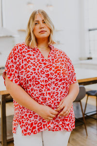 Sassy & Sophisticated Animal Print Blouse