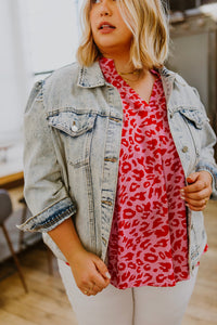 Sassy & Sophisticated Animal Print Blouse