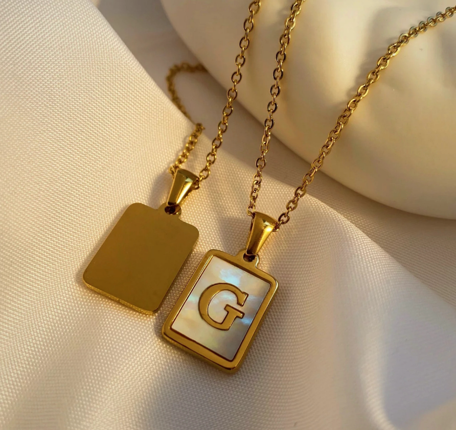 PREORDER: 18K Gold Plated Initial Necklace