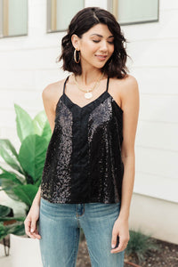 Shine Bright Tank in Black