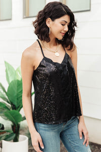 Shine Bright Tank in Black