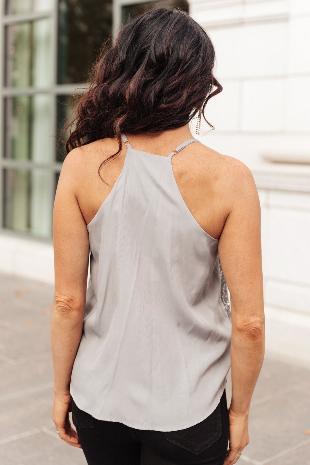 Shine Bright Tank in Silver