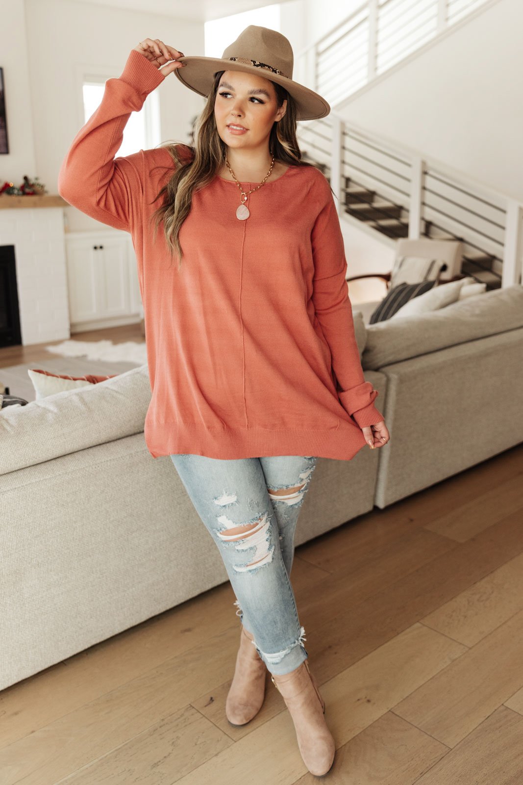 DOORBUSTER Show Off Sweater in Blush