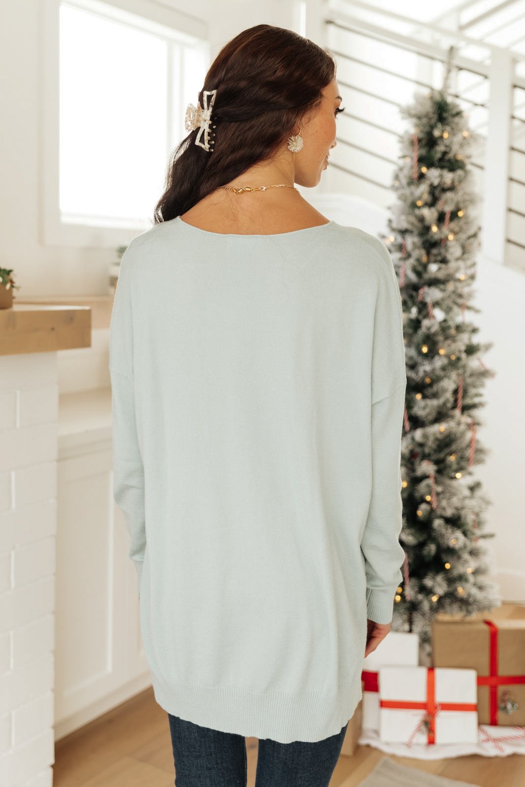 DOORBUSTER Show Off Sweater in Icy Blue