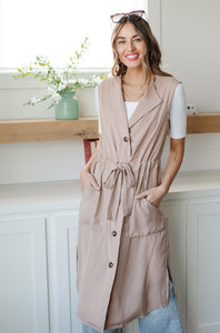 Small Talk Sleeveless Cardigan