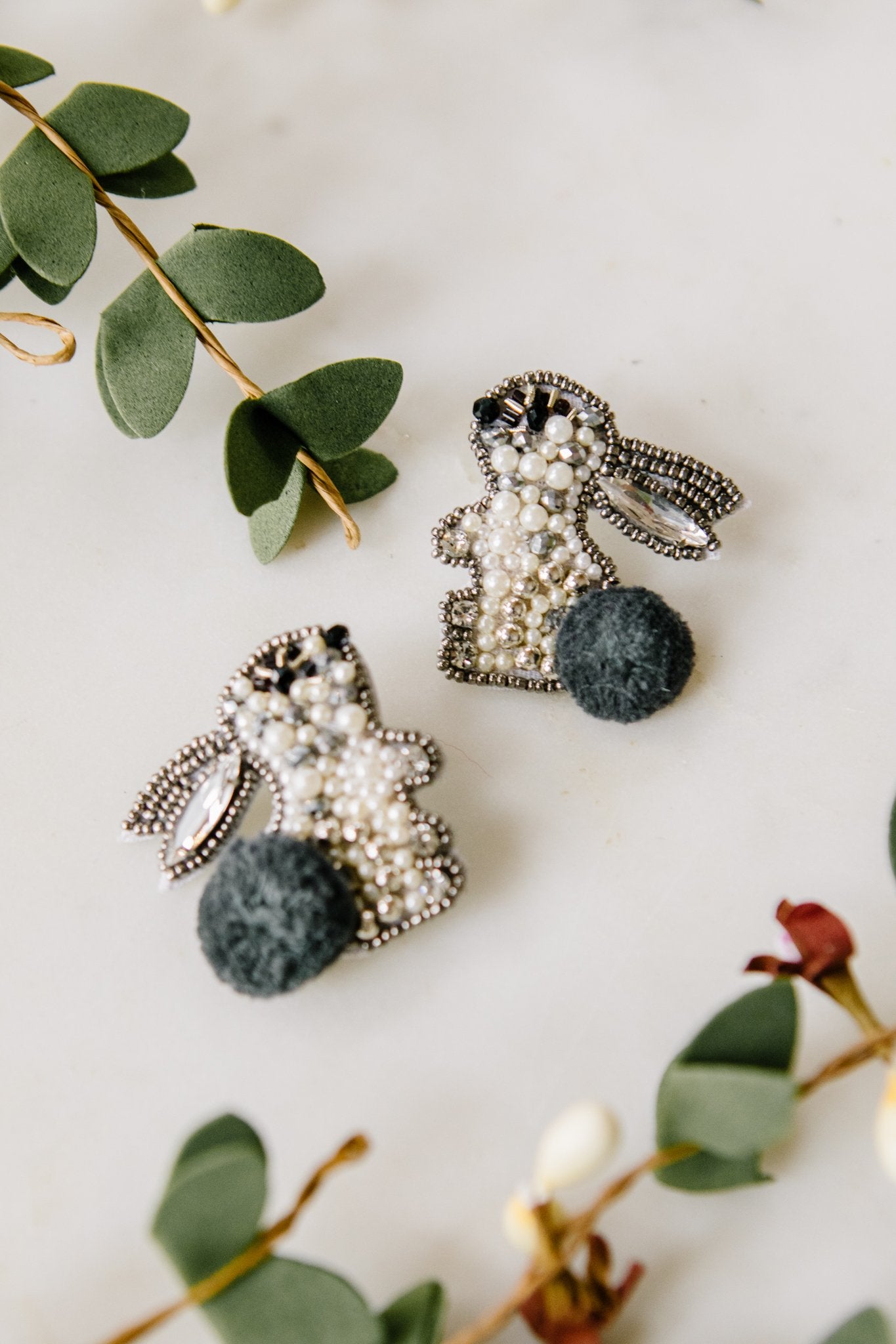 Snow Bunny Statement Earrings