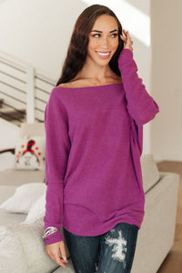 DOORBUSTER Snowed In Sweater in Magenta