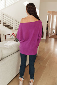 DOORBUSTER Snowed In Sweater in Magenta