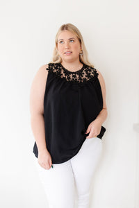 Spring Has Sprung Top in Black