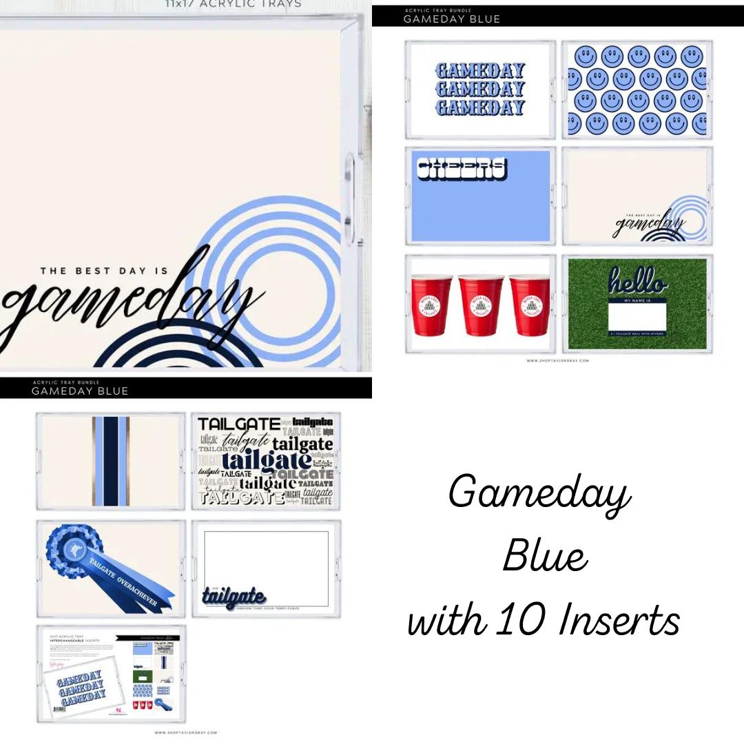 PREORDER: Acrylic Serving Tray with Interchangeable Inserts