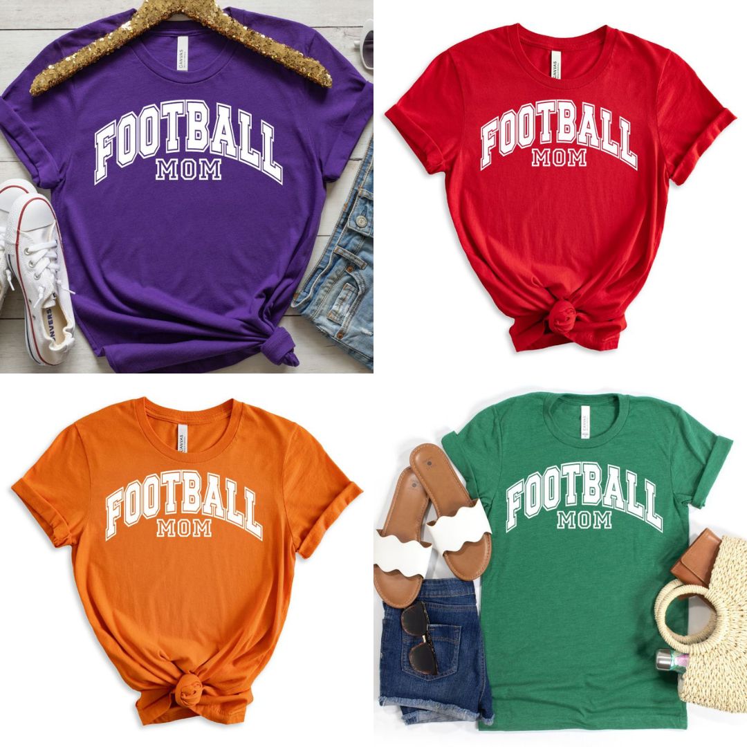 PREORDER: Football Mom Graphic Tee in 10 Colors