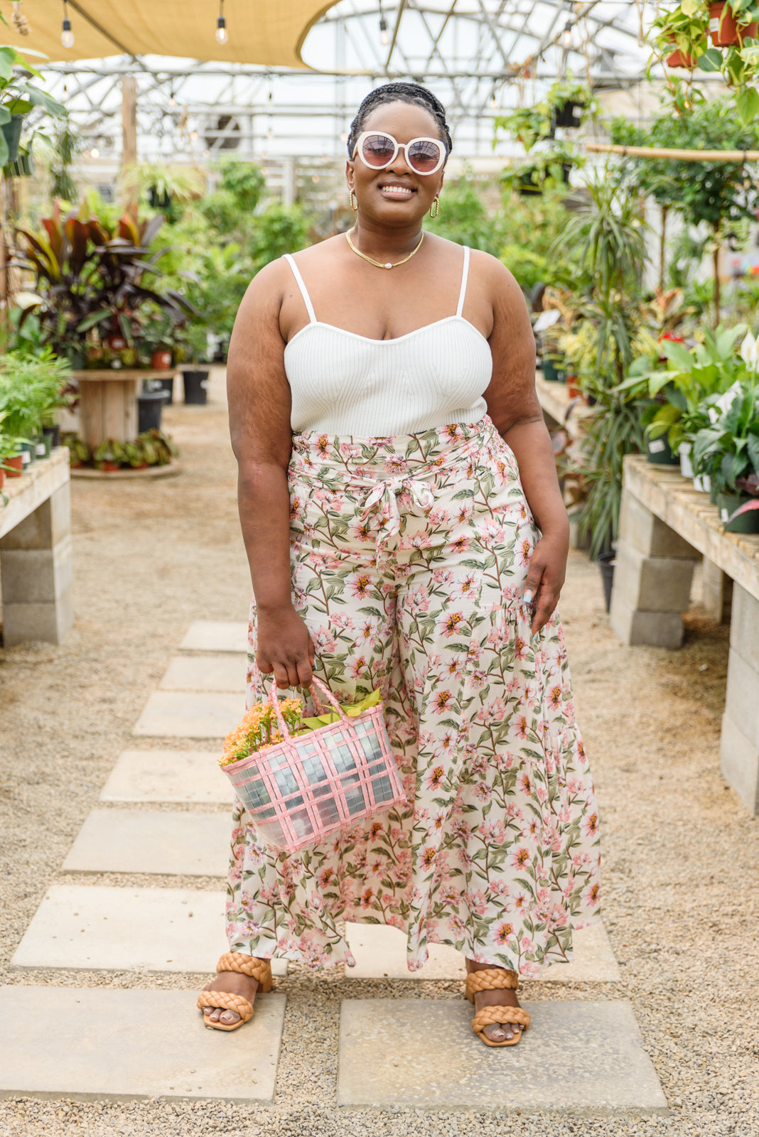 Starting To Bloom Pants In Ivory