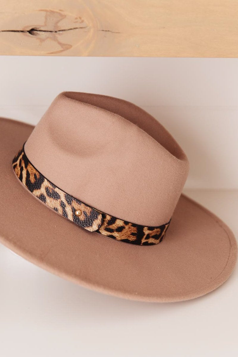 Stripe Of Sassy Hat in Khaki