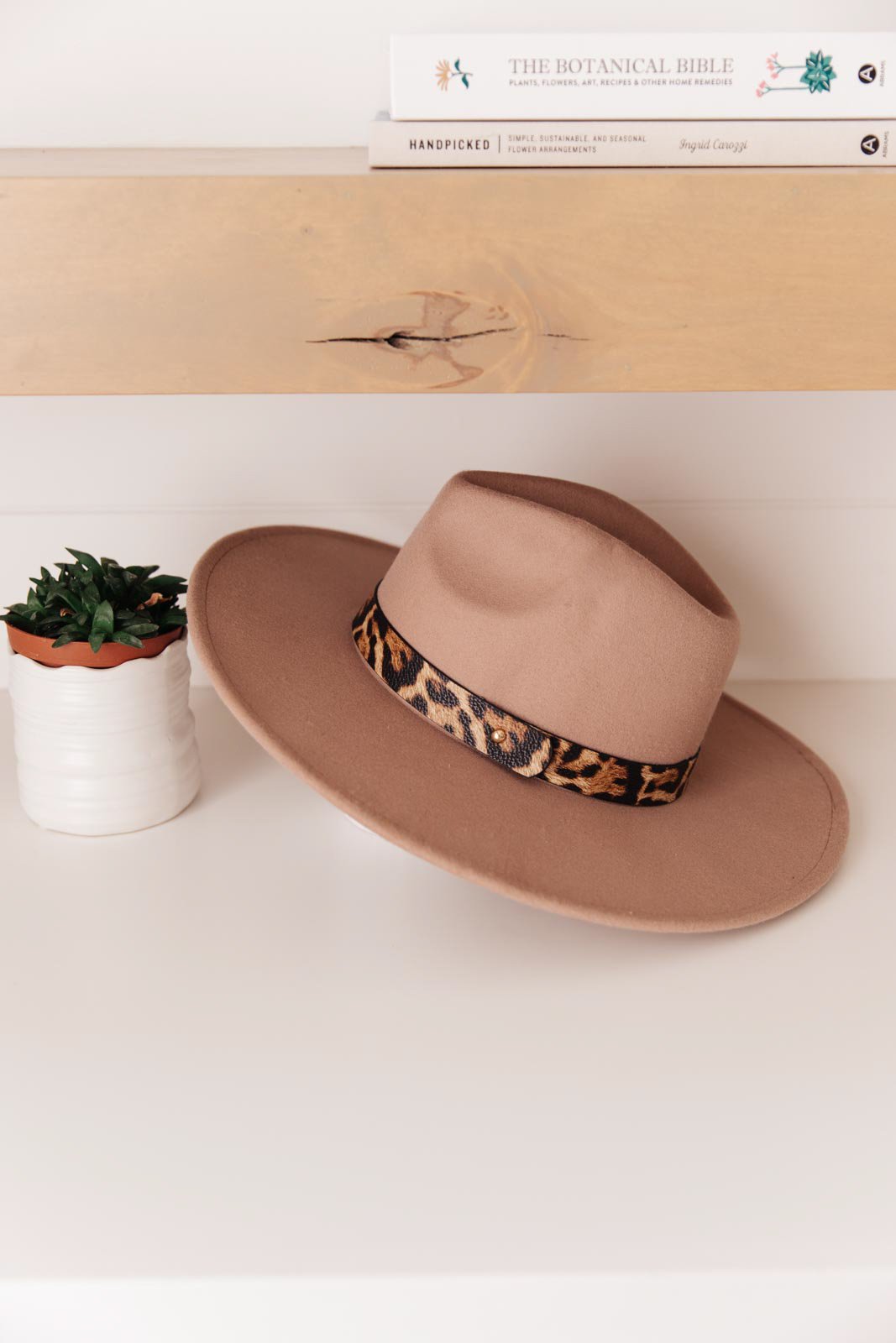 Stripe Of Sassy Hat in Khaki