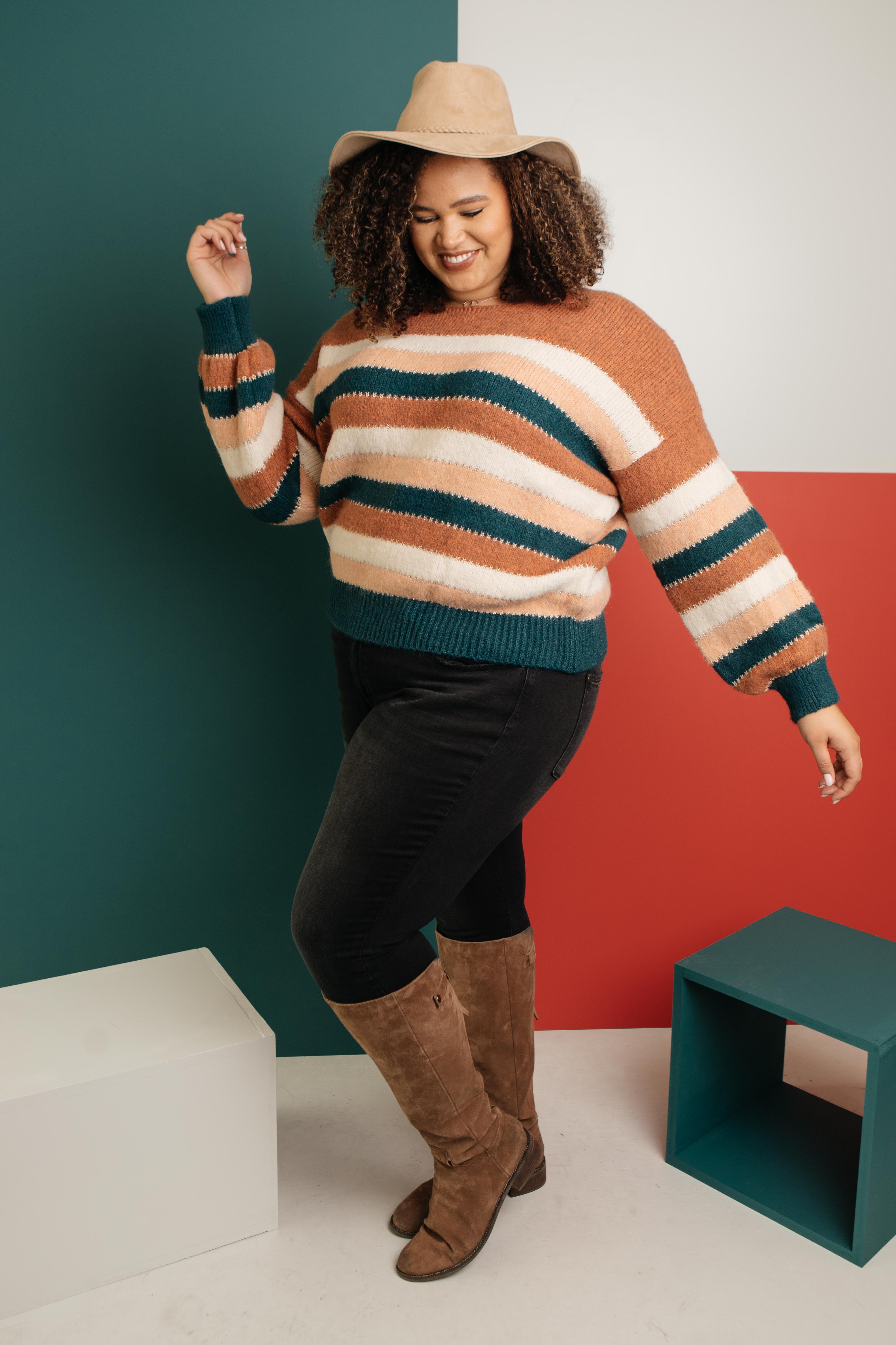 Striped Things And Winter Flings Sweater