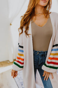 Struck Gold Rainbow Sleeve Cardigan