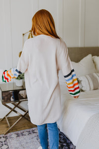 Struck Gold Rainbow Sleeve Cardigan