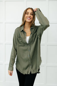 Sweet Kiss Shacket in Olive