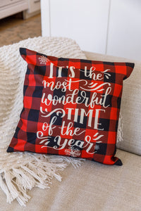 The Most Wonderful Time Pillow Cover