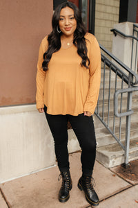 The Wendi Top in Harvest Orange