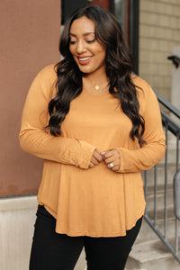 The Wendi Top in Harvest Orange