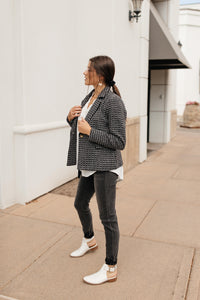 Tweedle Delightful Tweed Blazer In Black