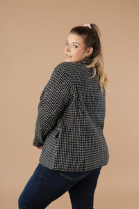 Tweedle Delightful Tweed Blazer In Black