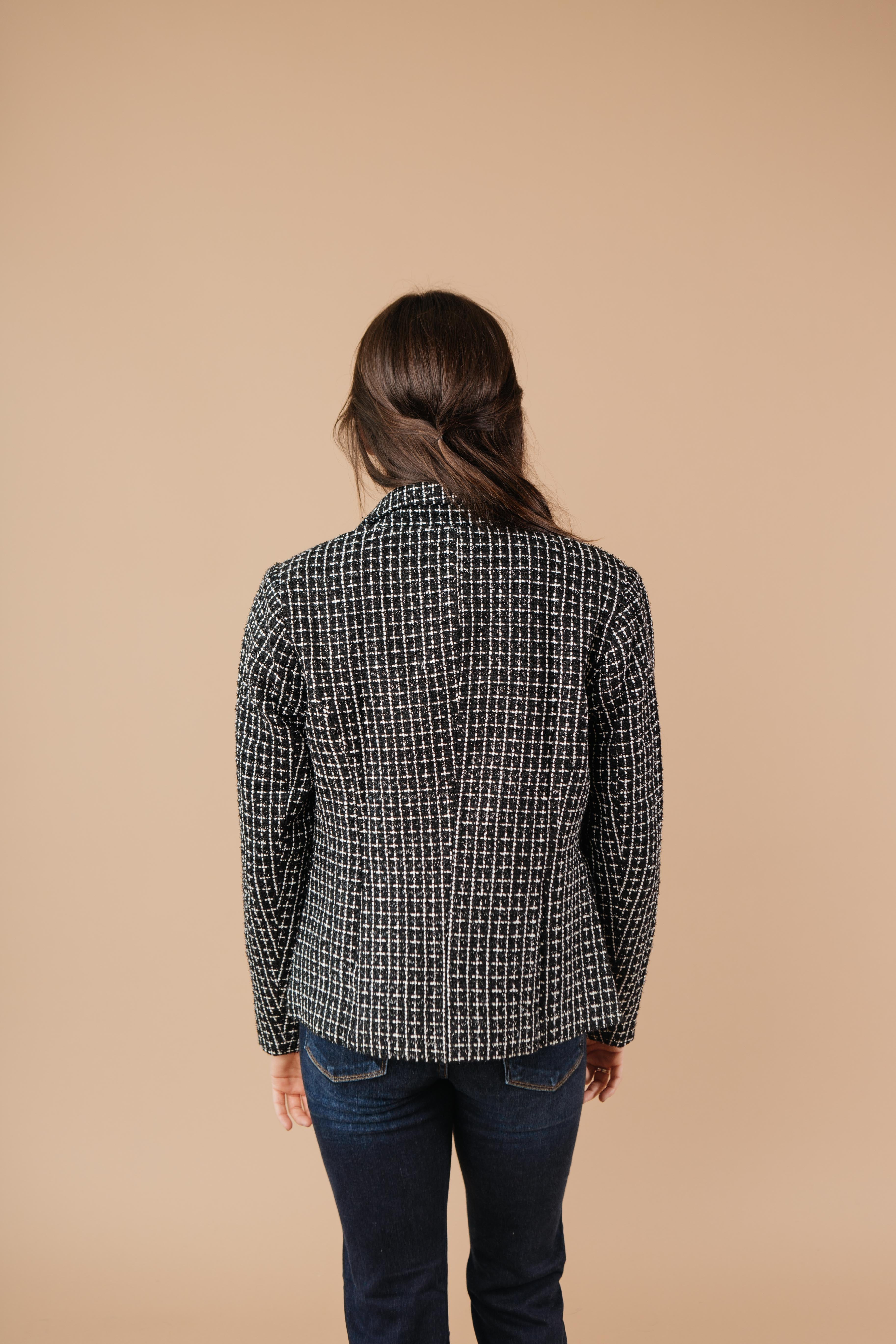 Tweedle Delightful Tweed Blazer In Black