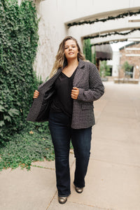 Tweedle Delightful Tweed Blazer In Black