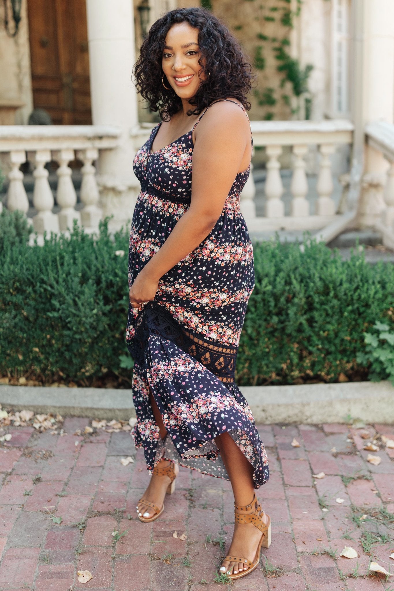 Stripes In Bloom Dress