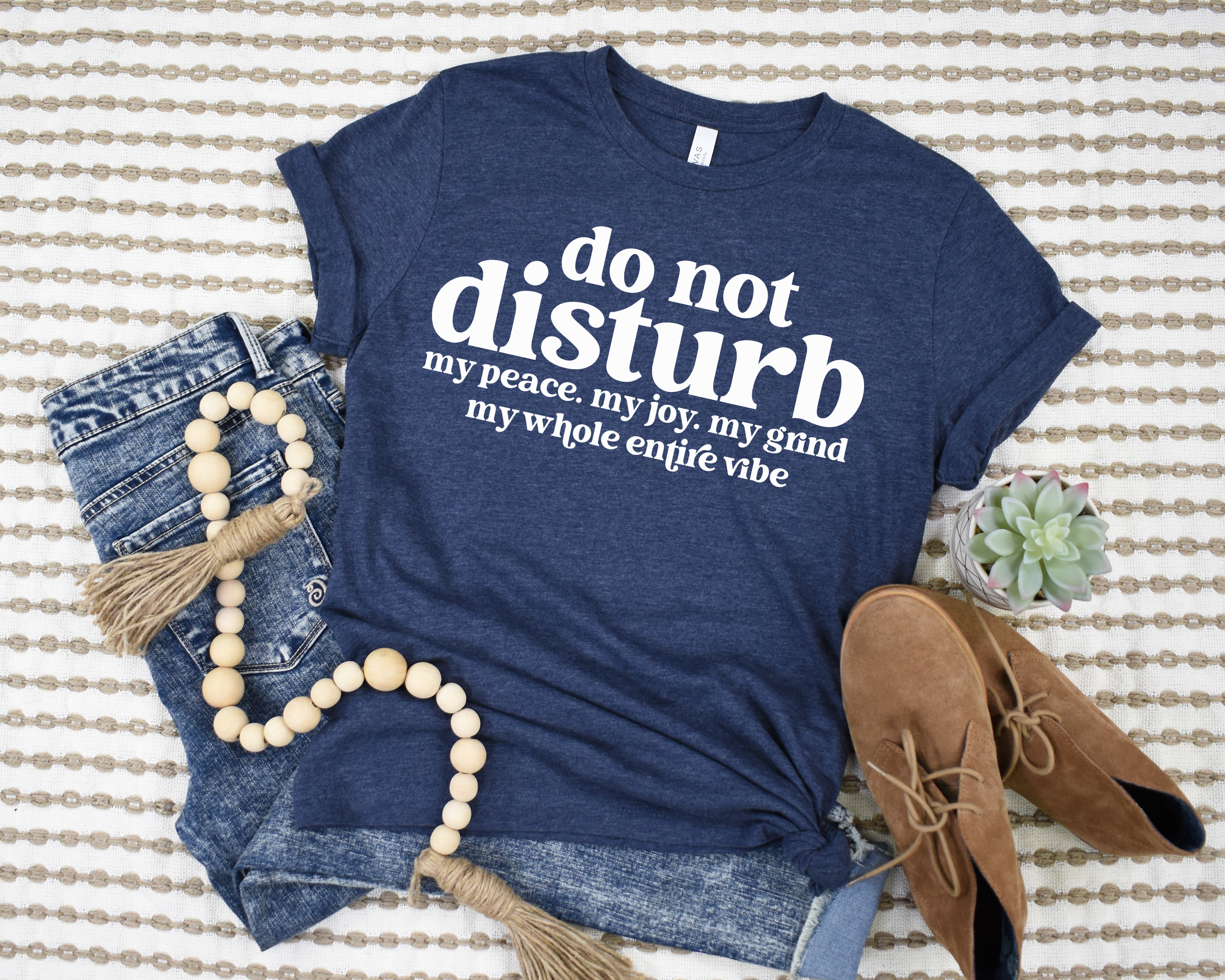 PREORDER: Do Not Disturb Graphic Tee in Navy