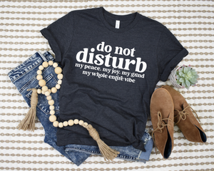 PREORDER: Do Not Disturb Graphic Tee in Dark Grey