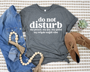 PREORDER: Do Not Disturb Graphic Tee in Heather Grey