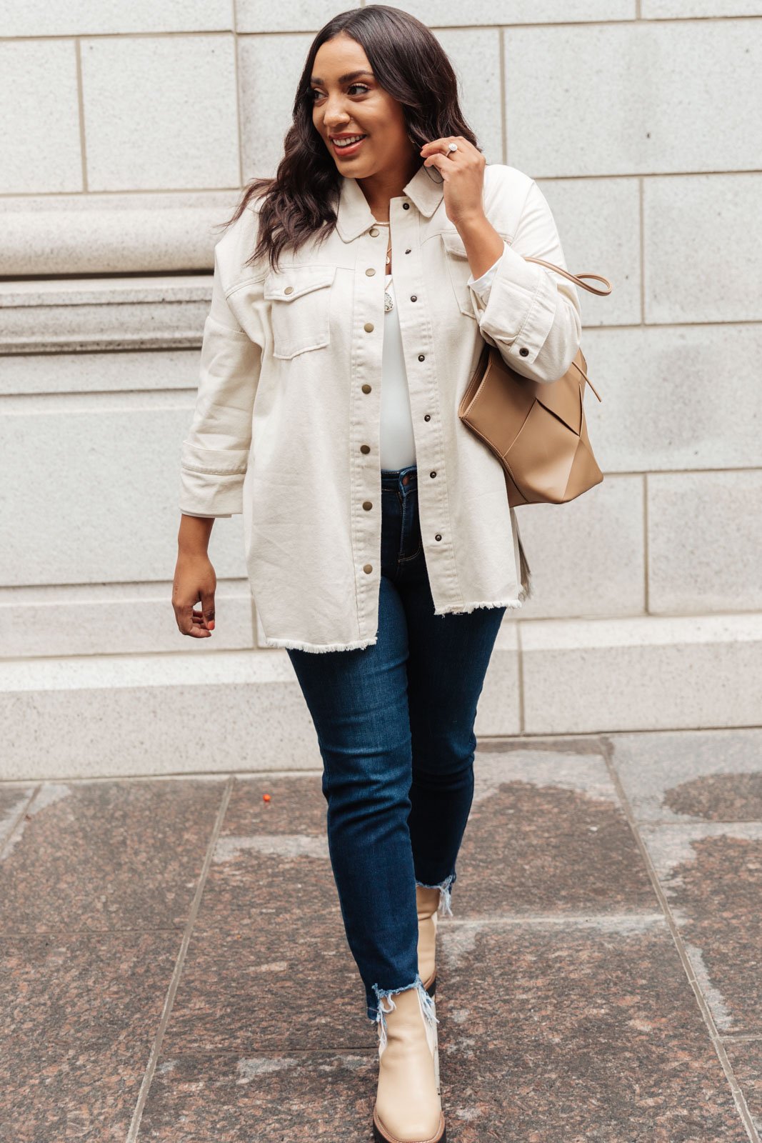 Western Calling Top in Oatmeal