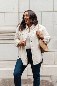 Western Calling Top in Oatmeal