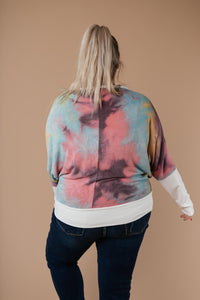 Whitney Wide V Tie Dye Pullover